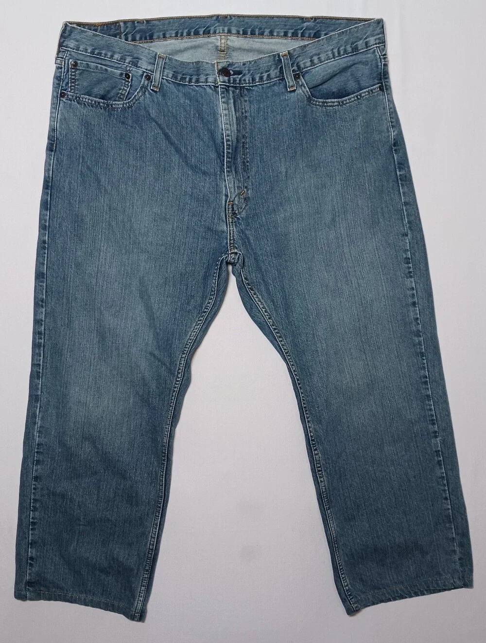 Levi's 559 Mens Relaxed Straight Leg Jeans 42X26 Medium Blue Wash Denim